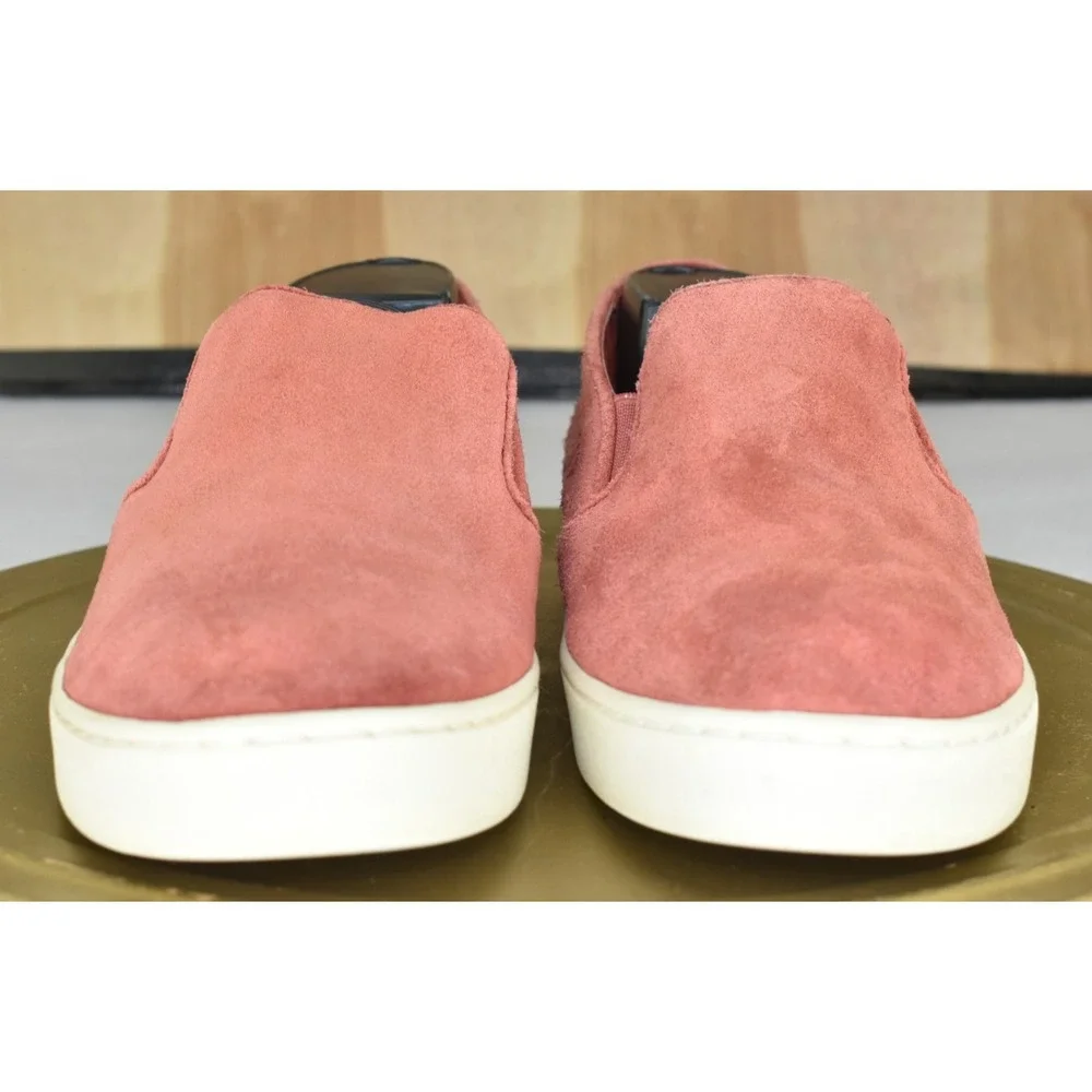 Michael Kors Stevie Women Shoes Size 8.5 Terracotta Suede Slip On Sneaker